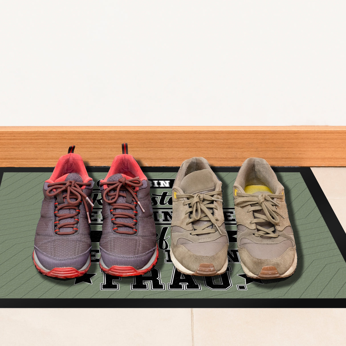 Rente Fußmatte in 35x50 cm ein dekorativer Fußabtreter für deine Wohnungstür