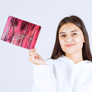 Zickengehege Metallschild in 15x20 cm für deine Tochter in pink