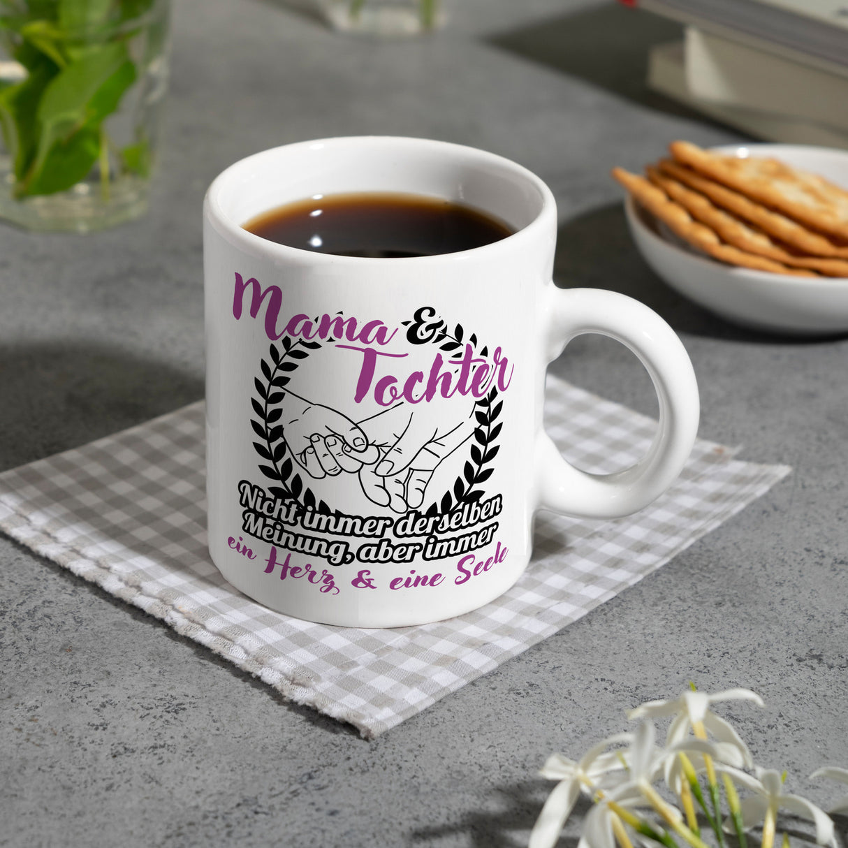 Mama und Tochter - ein Herz & eine Seele Kaffeebecher