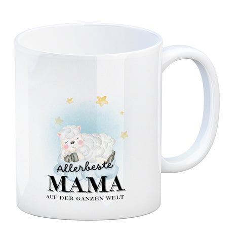 Allerbeste Mama der Welt Kaffeebecher mit Lamm