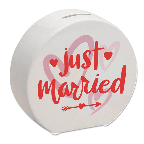 Just married Hochzeit Spardose mit Spruch