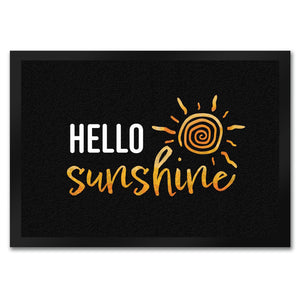 Hello sunshine Fußmatte mit strahlender Sonne