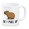 Ok I pull up normales Capybara Meme Kaffeebecher