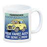 Freie Fahrt auch für Senioren Kaffeebecher mit Oldtimer Motiv