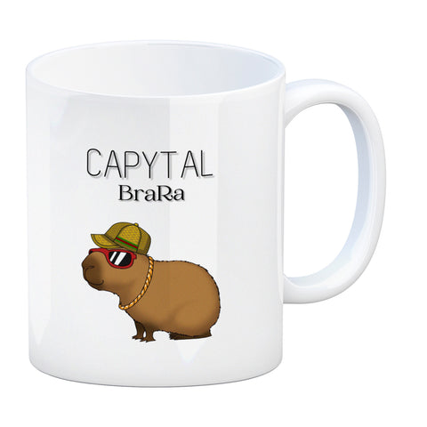 Capytal BraRa Kaffeebecher mit rappendem Capibara