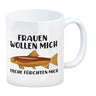 Frauenheld und Angler Kaffeebecher mit Spruch