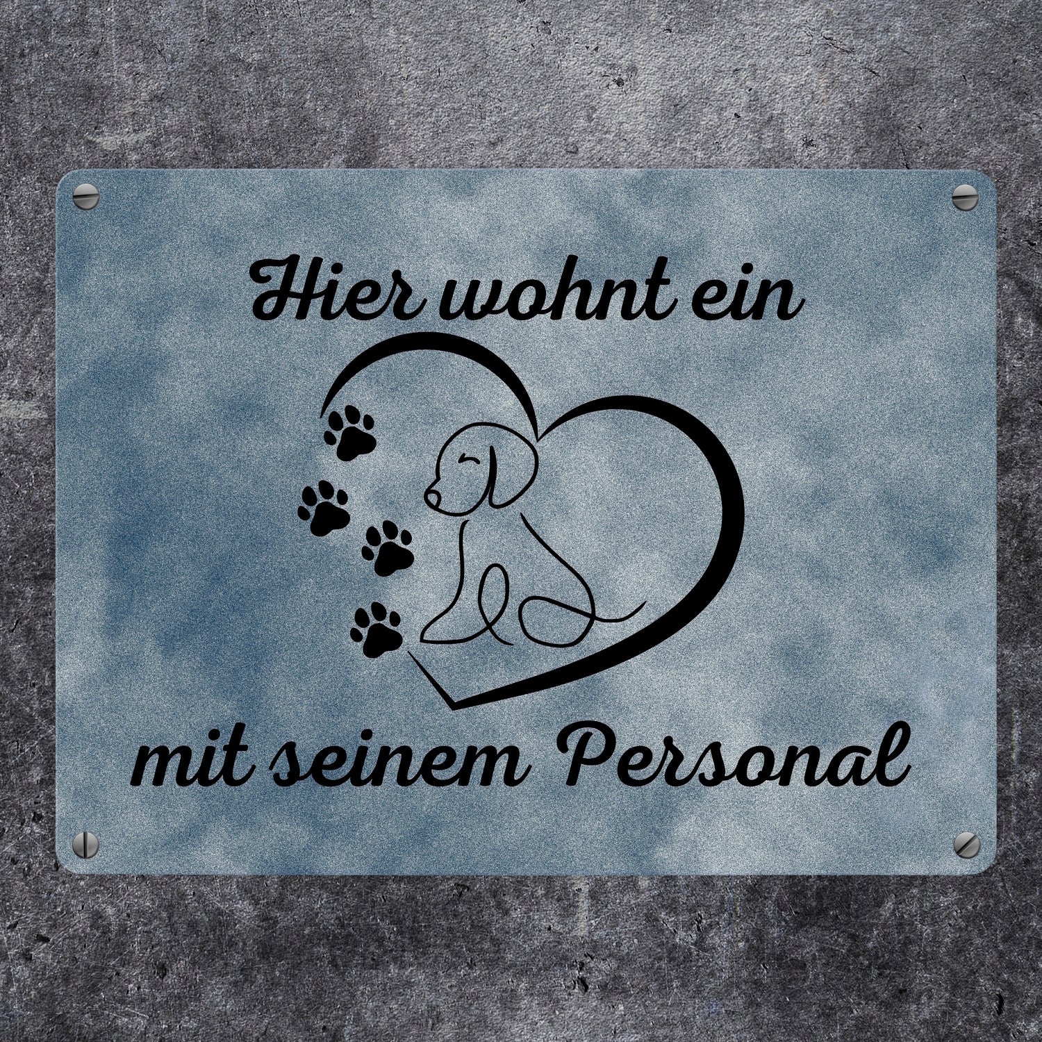 Vintage Metallschild 'A House Is Not A Home Without Labrador' - 20x30 Cm, Wetterfest
