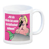 Kaffeebad mit Meerjungfrau Kaffeebecher in pink