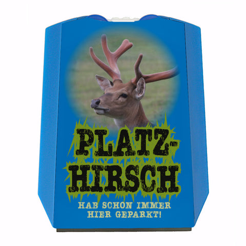 Platzhirsch Parkscheibe mit Hirsch Motiv