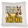 Giraffen Kissen mit Spruch Hintern- und Nackenschoner