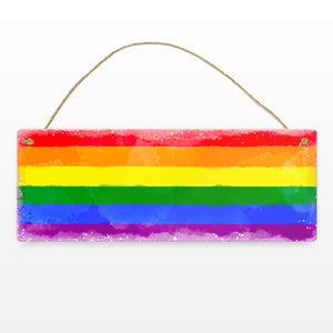 Pride-Flagge Rainbow Metallschild