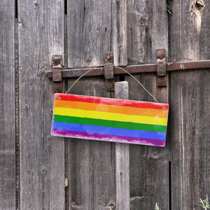 Pride-Flagge Rainbow Metallschild
