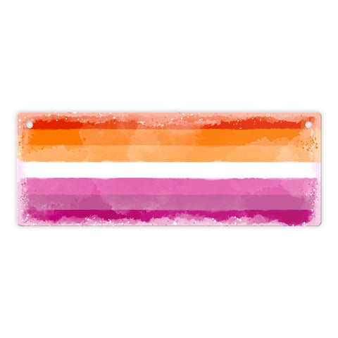 Pride-Flagge Lesbian Metallschild