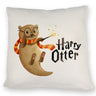 Harry Otter mit Zauberstab Kissen mit Spruch