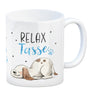 Relaxter Hund Kaffeebecher mit Spruch Relax Tasse