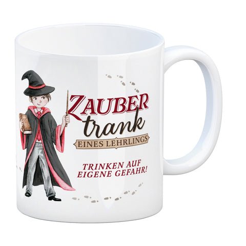 Zaubertrank Kaffeebecher mit Zauberschüler