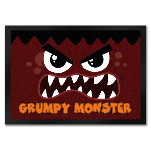 Grumpy Monster Fußmatte in 35x50 cm mit gruseligem Gesicht