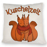 Kuschelzeit Kissen mit niedlichem Eichhörnchenpärchen