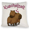 Kuschelzeit Kissen mit niedlichem Capybarapärchen