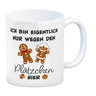 Lebkuchenmännchen Kaffeebecher mit Spruch