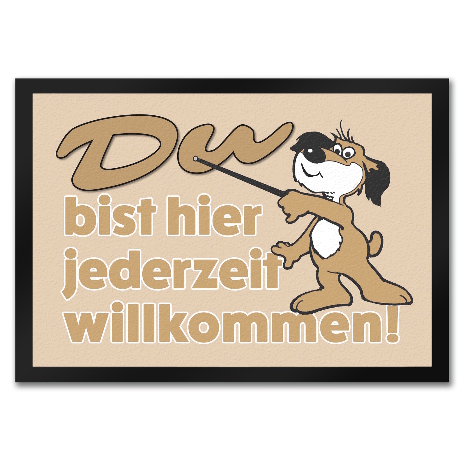 Würfel-Fußmatte Für Tabletop-Fans Mit Spruch 'Würfel Auf Initiative' – 60x40cm, Rutschfest