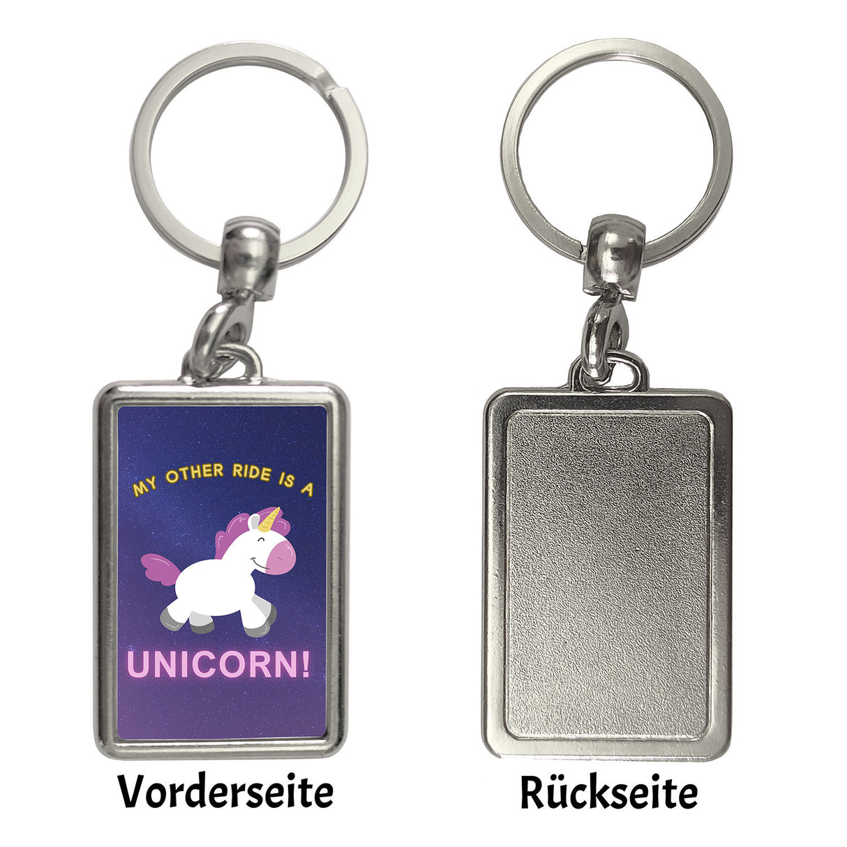 My other ride is a unicorn Einhorn Schlüsselanhänger