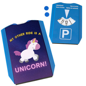 My other ride is a unicorn Einhorn Parkscheibe