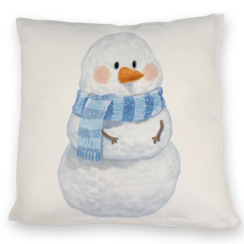 Schneemann mit Schal Kissen