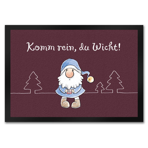 Komm rein du Wicht Fußmatte in 35x50 cm mit Spruch