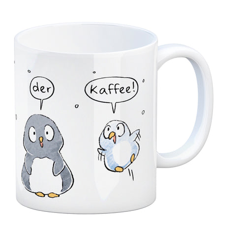 Leise rieselt der Kaffee Kaffeebecher mit Spruch