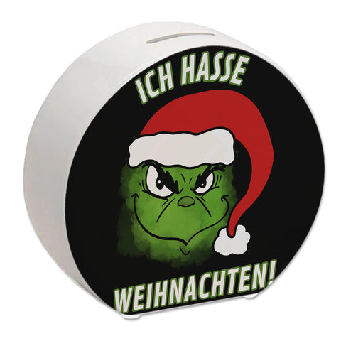 Ich hasse Weihnachten Spardose mit Spruch