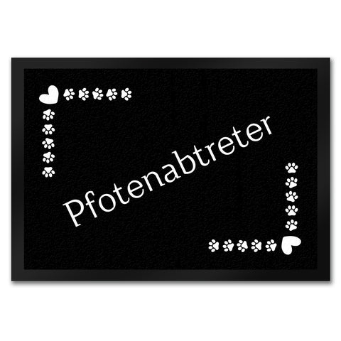 Pfotenabtreter Fußmatte in 35x50 cm mit Spruch