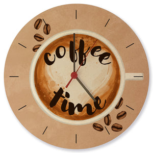 Coffee time Kaffee Wanduhr