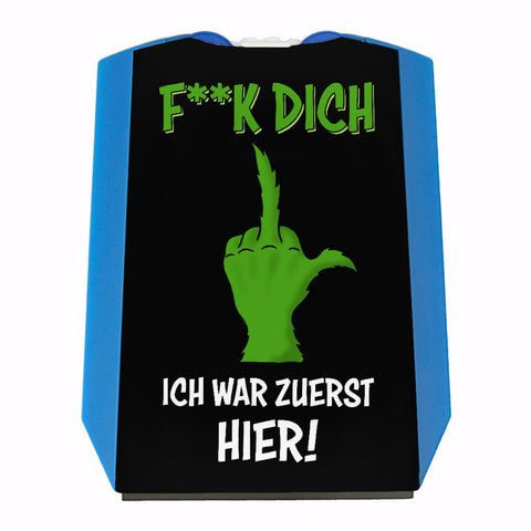 Weihnachtsmuffel Parkscheibe mit Spruch F**k Dich Ich war zuerst hier