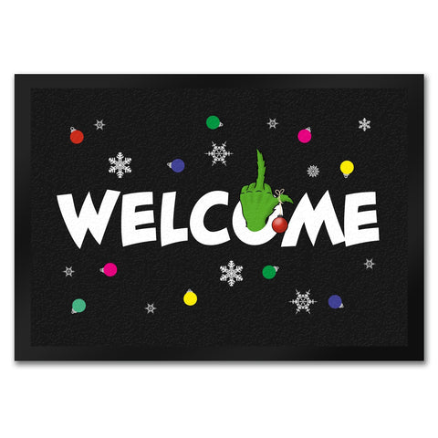 Welcome Fußmatte in 35x50 cm mit Spruch im Winterlook