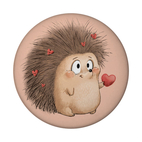 Verliebter Igel Magnet rund rund