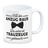 Trauzeuge Kaffeebecher Hol den Anzug raus