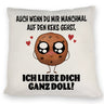 Ich liebe dich ganz doll Cookie Keks Kissen