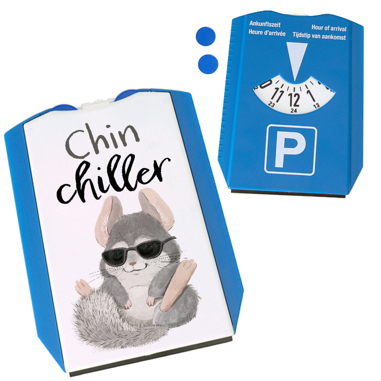 Chinchilla Parkscheibe mit Spruch Chinchiller