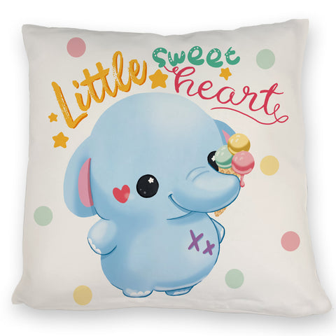 Elefant Kissen mit Spruch Little sweetheart