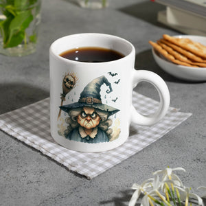 Böse Hexe mit Fledermäusen Kaffeebecher