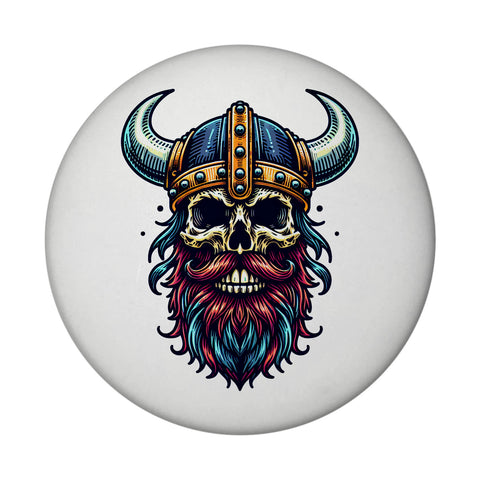 Totenkopf Wikinger Magnet rund rund