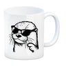 Cooler Otter mit Sonnenbrille Kaffeebecher