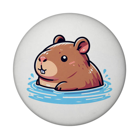 Capybara Comic Magnet rund rund