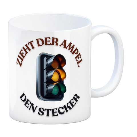 Zieht der Ampel den Stecker Kaffeebecher