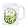 Osterhase Kaffeebecher mit Spruch Frohe Ostern