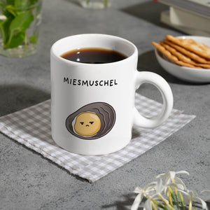 Jelly & Friends Muschel Kaffeebecher mit Spruch Miesmuschel
