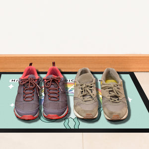 Jelly & Friends Qualle Fußmatte in 35x50 cm mit Spruch Hier erwartet dich eine Menge Fantasie