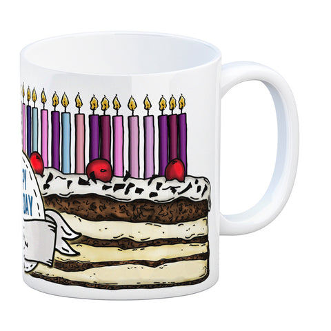 Geburtstagstorte Kaffeebecher zum 31. Geburtstag mit 31 Kerzen