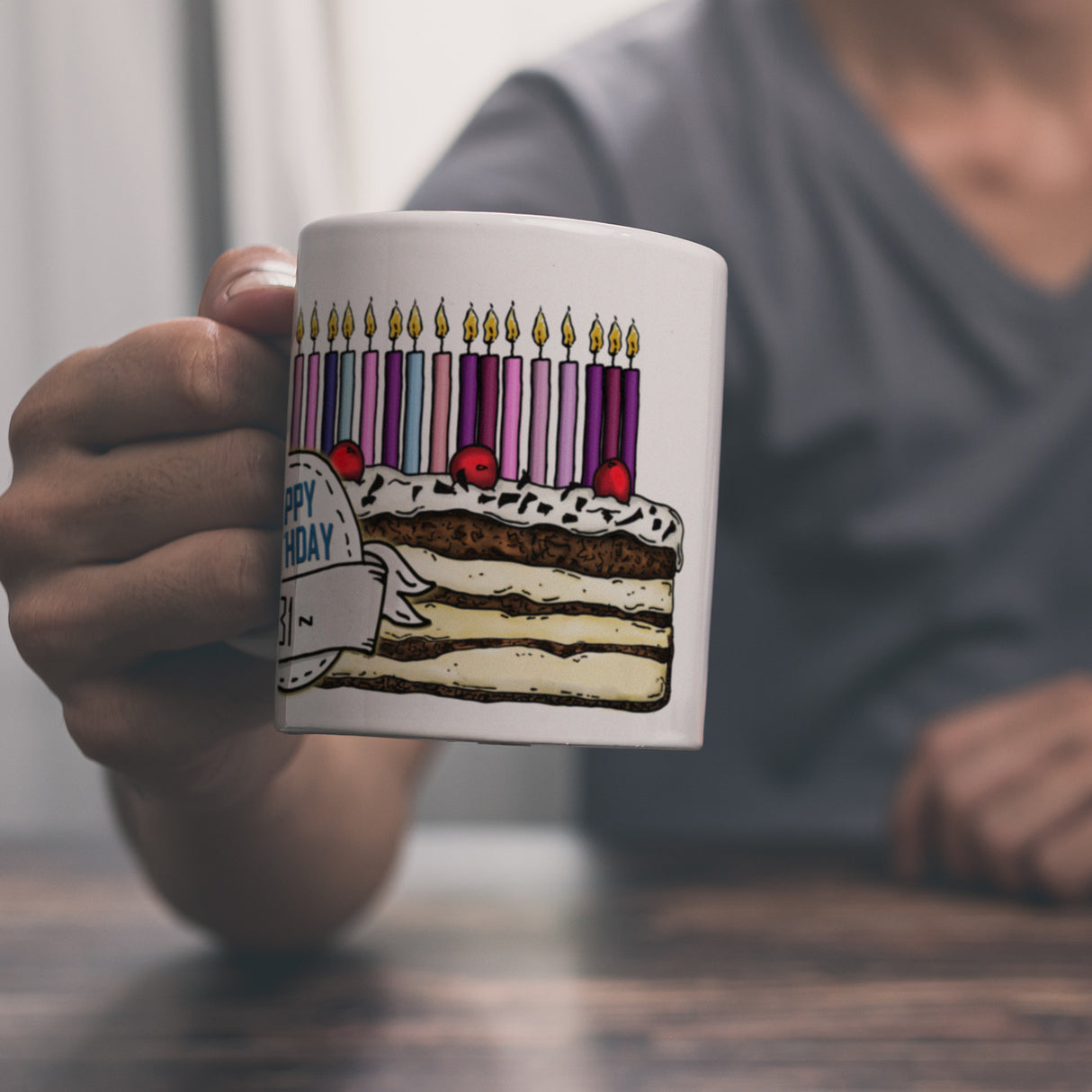 Geburtstagstorte Kaffeebecher zum 31. Geburtstag mit 31 Kerzen
